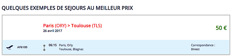 offre de vol paris toulouse avec air france offre de vol paris toulouse avec air france